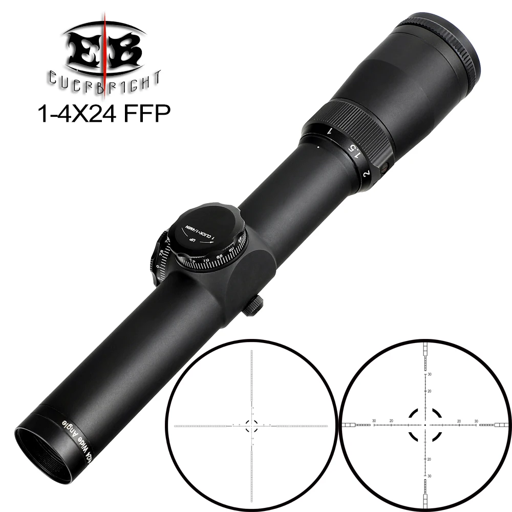 

EB 1-4X24 FFP Compact Sight Hunting Riflescopes First Focal Plane Tactical Glass Reticle Rifle Scope