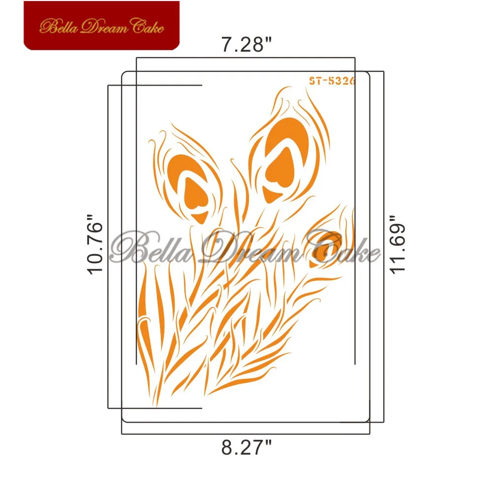 

Iris Flower Design Cake Stencil Cake Tool Plastic Painting Layering Stencils For DIY Scrapbooking Art Drawing Stencil Template