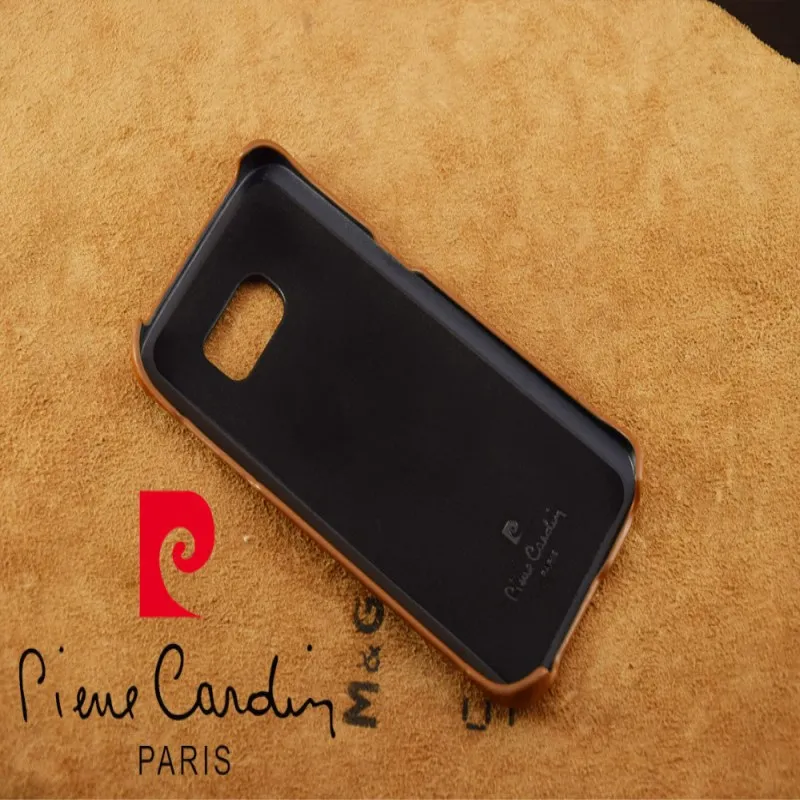 For Samsung Galaxy S7/S7 Edge Pierre Cardin Luxury Genuine Leather PC Back Case Cover Free Shipping |
