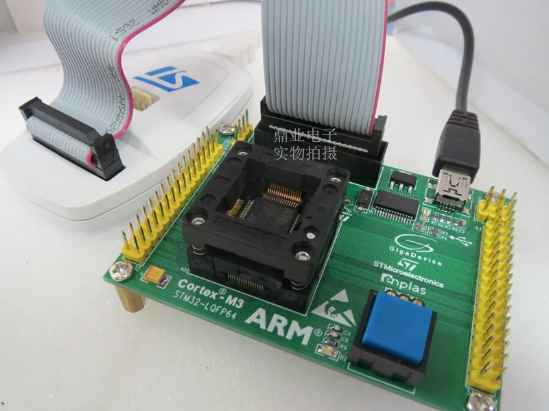 Адаптер для горения сиденья Opentop GD32F103 GD32F STM32 LQFP64 ENPLAS IC тестовый разъем стенд в
