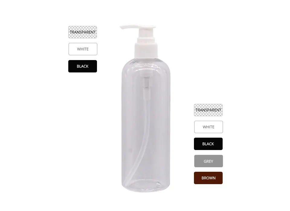 Empty Plastic Lotion Pump Bottles Black Gray Cosmetic Container With Liquid Soap Dispenser Shampoo Refillable Bottles 300ML