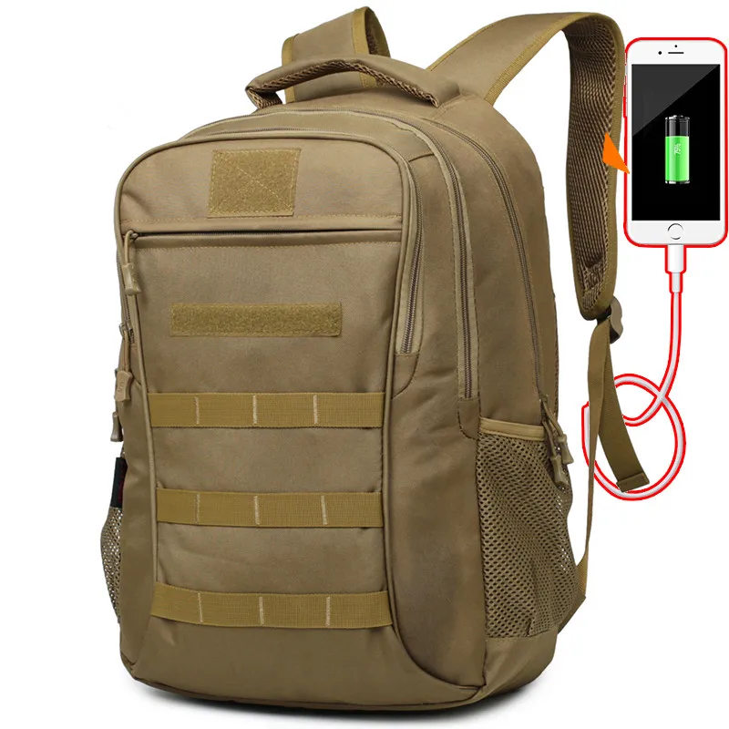 

Multi Function USB Nylon Waterproof Backpack Outdoor Climbing Riding Camping Military Tactical Camouflage Shoulder Bag Rucksack