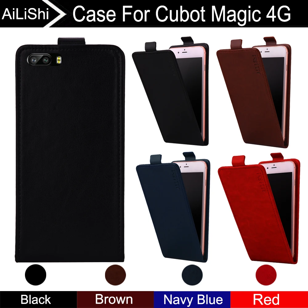 

AiLiShi For Cubot Magic 4G Case Up And Down Vertical Phone Flip Leather Case Magic Cubot Phone Accessories 4 Colors Tracking !