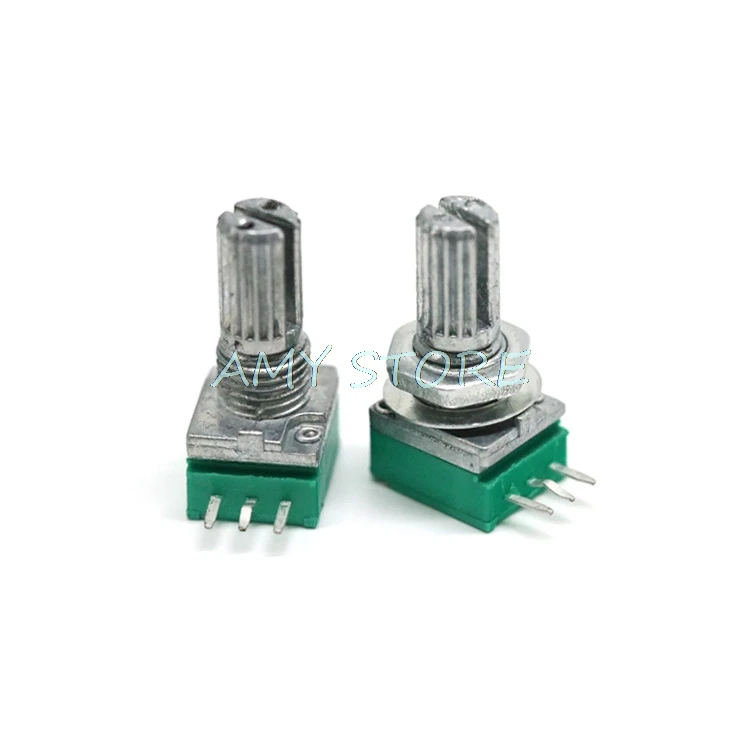 Lot10 B100K B50K B20K B10K B5K RK097N Audio Amplifier Sealed Single Potentiometer 15mm Length Shaft 3pins | Обустройство дома