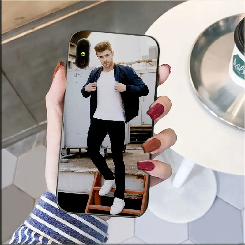 Yinuoda Zac Efron Luxury DIY Painted Beautiful Phone Accessories Case for Apple iPhone 8 7 6 6S Plus X XS MAX 5 5S SE XR Cover | Мобильные