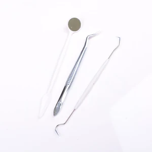 3 шт. = 1 набор стоматологических инструментов из нержавеющей стали, зеркальный зонд для рта, плоскогубцы, пинцет для чистки зубов, гигиенический набор, высокое качество