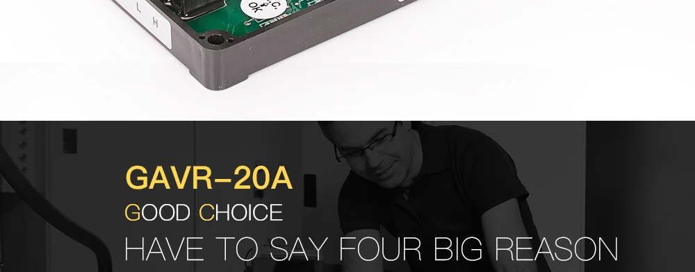 GAVR-20A Электрогенератор avr запчасти дизельного генератора 3 фазы GAVR 20A автоматический регулятор напряжения AC stabiliz для большой генераторной установки
