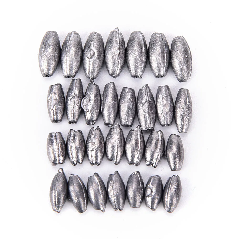 100 шт./лот свинцовые грузила для рыбалки аксессуары вес 1 г/0 8 6 5 г|lead eggs|egg sinkerslot fishing