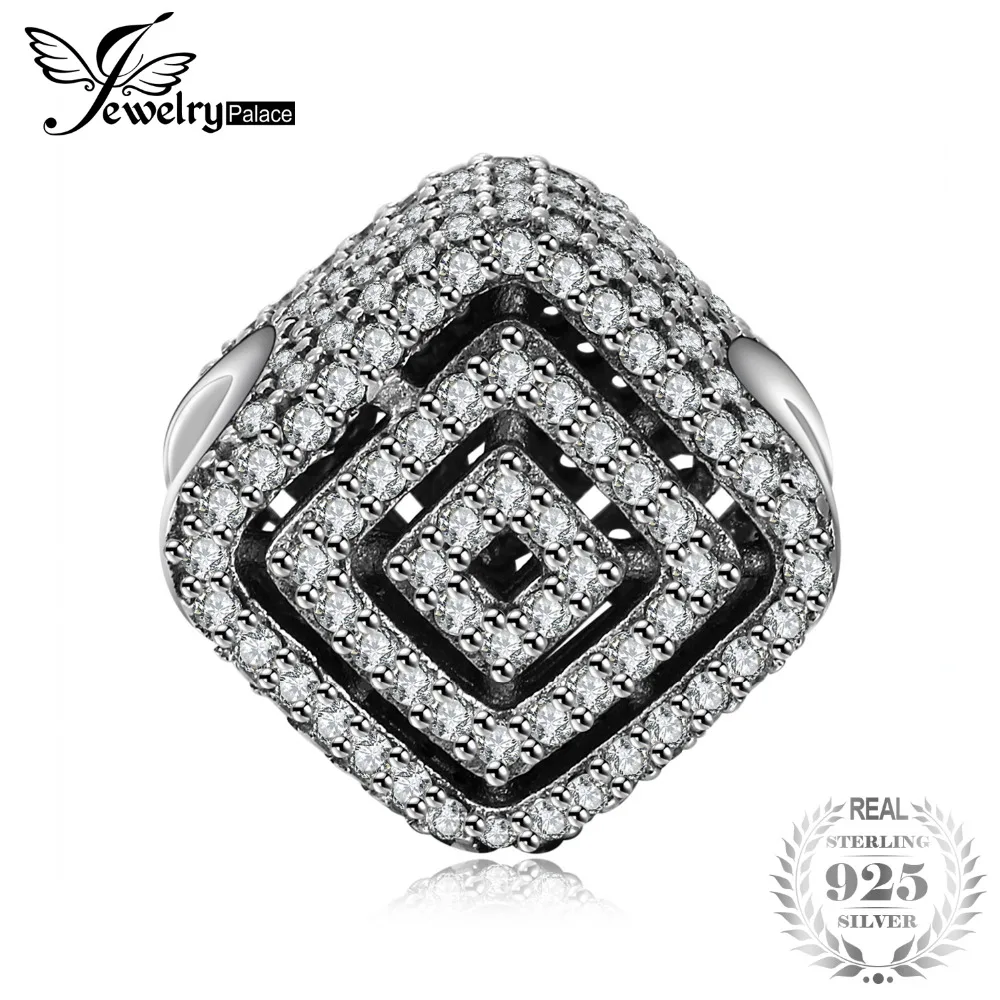 Jewelrypalace стерлингового серебра 925 прямоугольник лабиринт жемчужный бисер