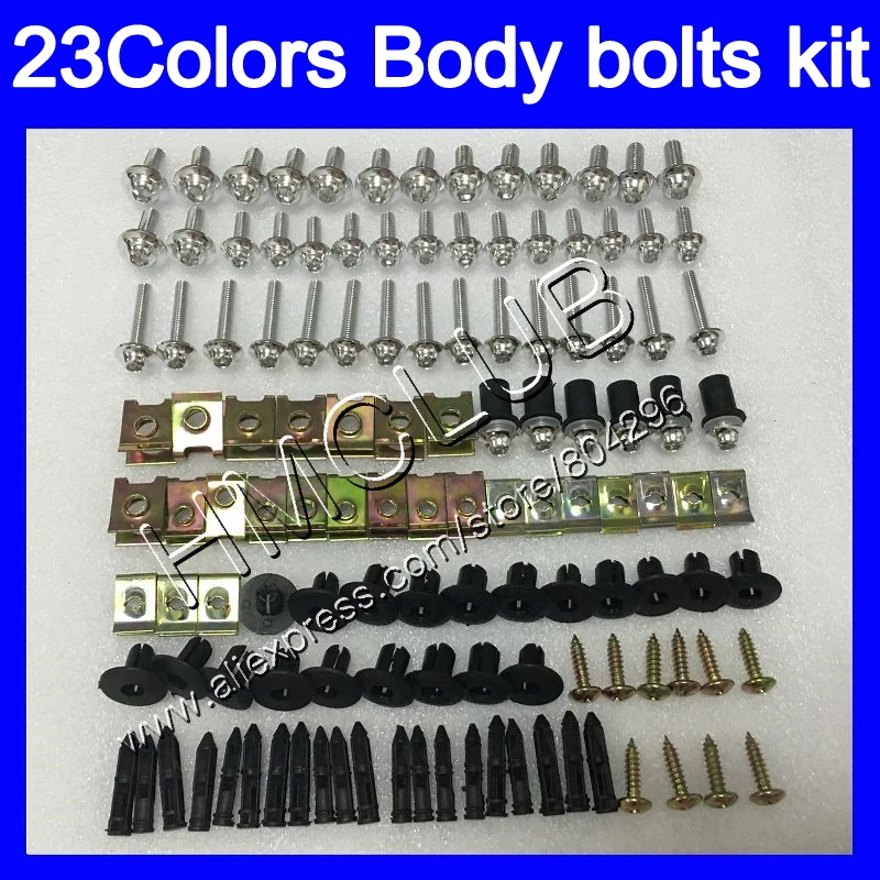 

Complete Fairing bolts kit For KAWASAKI NINJA ZZR 250 1990 1991 1992 ZZR250 1993 1994 1995 98 1999 Full Body screws Nuts screw