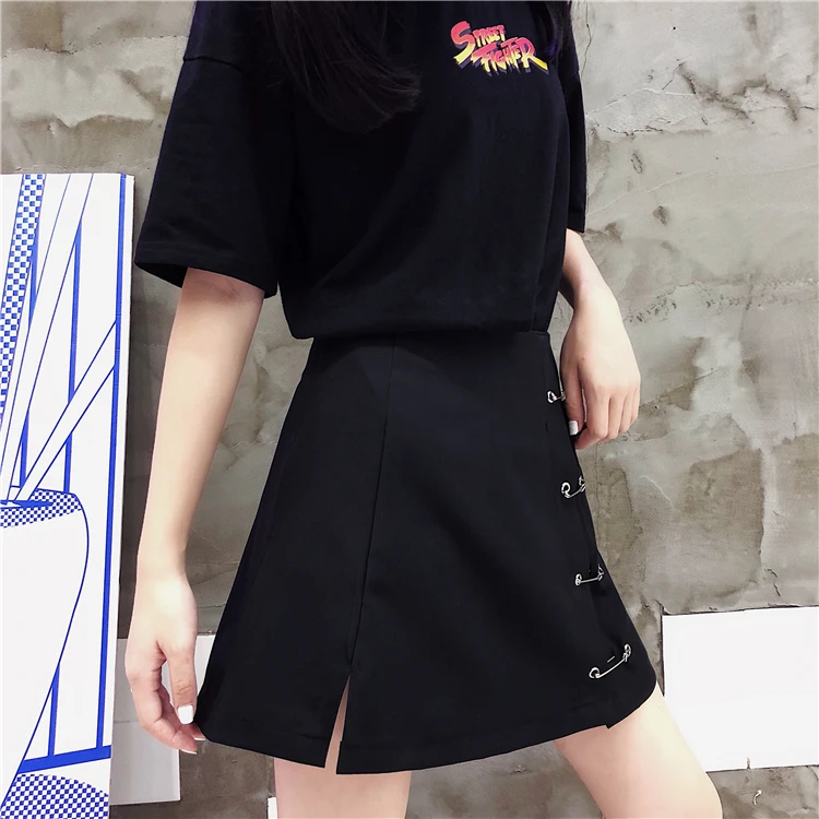 Новинка 2018 женская готическая винтажная юбка в стиле Харадзюку мини-юбка с