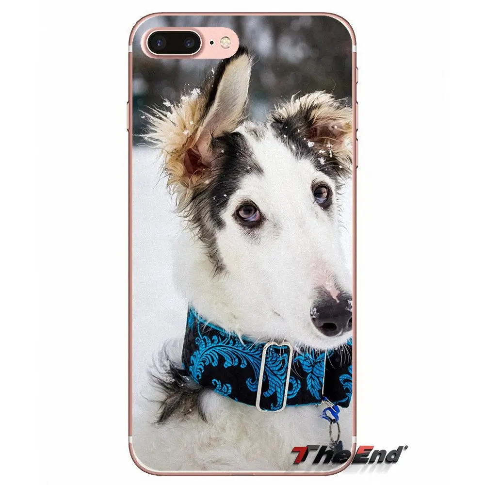 Силиконовый защитный чехол для Apple IPhone X 4 4S 5 5S SE 5C 6 6s 7 8 плюс Plus Бордер-терьер Borzoi с