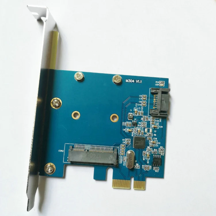 Комбинированный расширительный преобразователь PCI E в mSATA SSD + SATA3 адаптер PCIe SATAIII