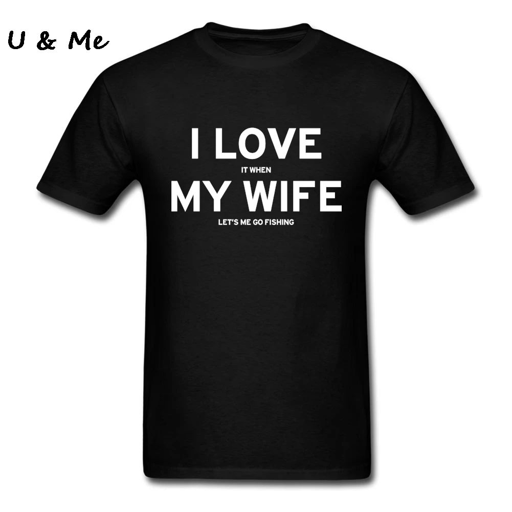 I Love My Wife Футболка мужская черная повседневная одежда крутой подарок футболки для