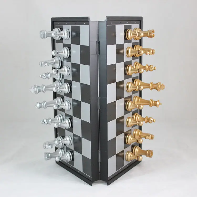 

Новый портативный складной Шахматный набор с шахматными шахматами, Магнитные Шашки 32x32 см