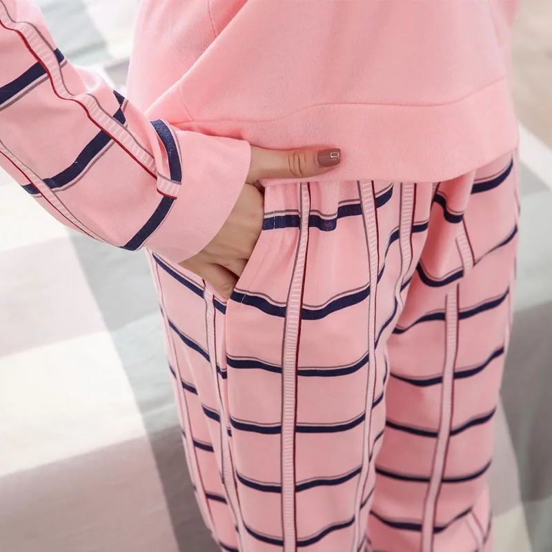 Для женщин зимние Пижамы для девочек пижама с длинными рукавами полиэстер Пижама