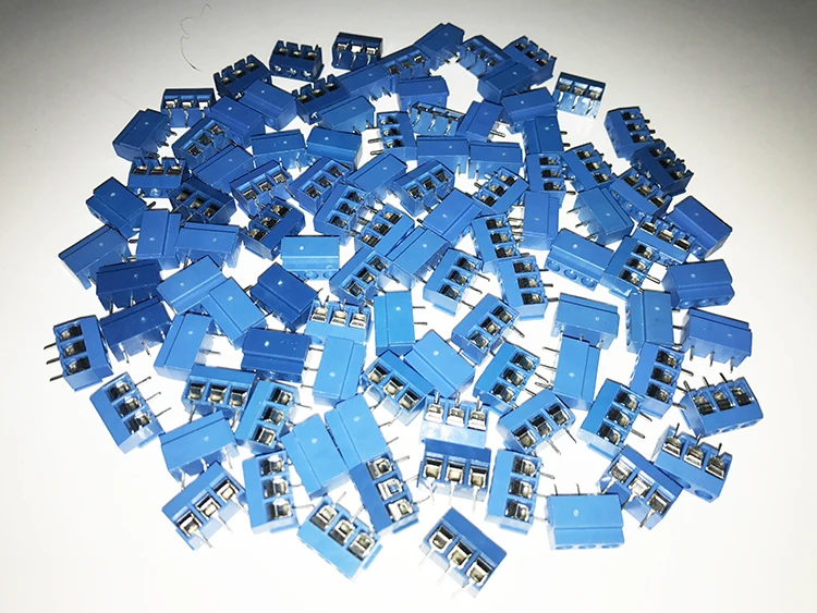 Оригинальный 300 шт. клеммы KF301-2P PCB терминал/KF301-3P KF301-5.0-2P KF301 5 08 мм разъем винта |