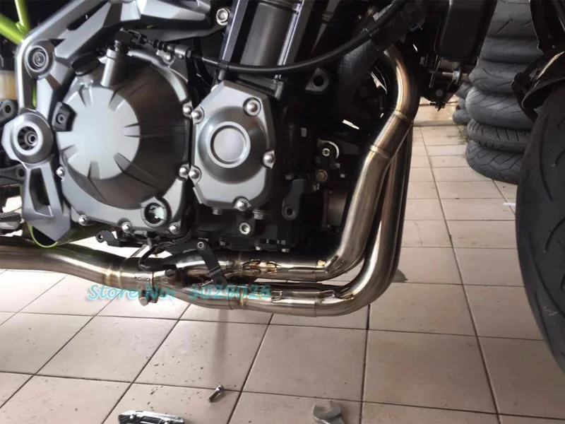 Новые слипоны полная система с выхлопной для Kawasaki z900 мотоцикл модифицированный Глушитель Трубы передний коллектор трубы