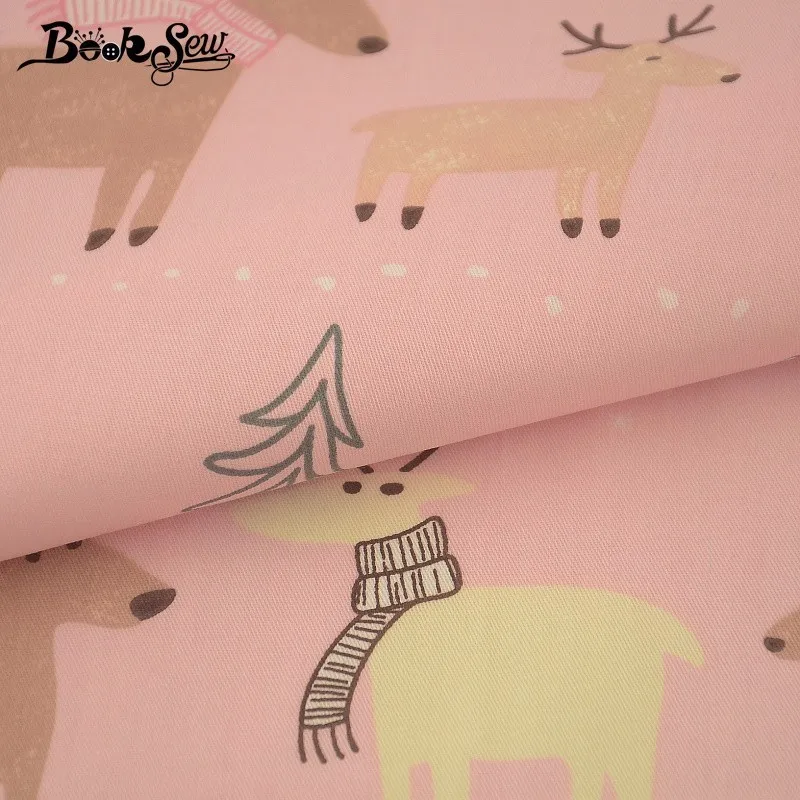 Booksew розовый материал для шитья DIY ткань пэчворка саржевая скрапбукинга