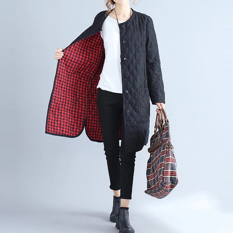 Зимняя куртка для женщин 2020 плотное повседневное черное Стеганое пальто manteau femme