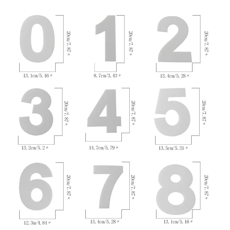 9 шт./компл. пластиковые формы для тортов с алфавитным номером инструменты