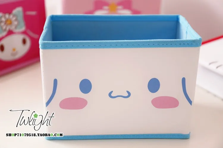 Мультяшная hello kitty My Melody Cinnamoroll pompomprin маленькая звезда, косметички, игрушка, складная коробка для хранения косметики, сумка