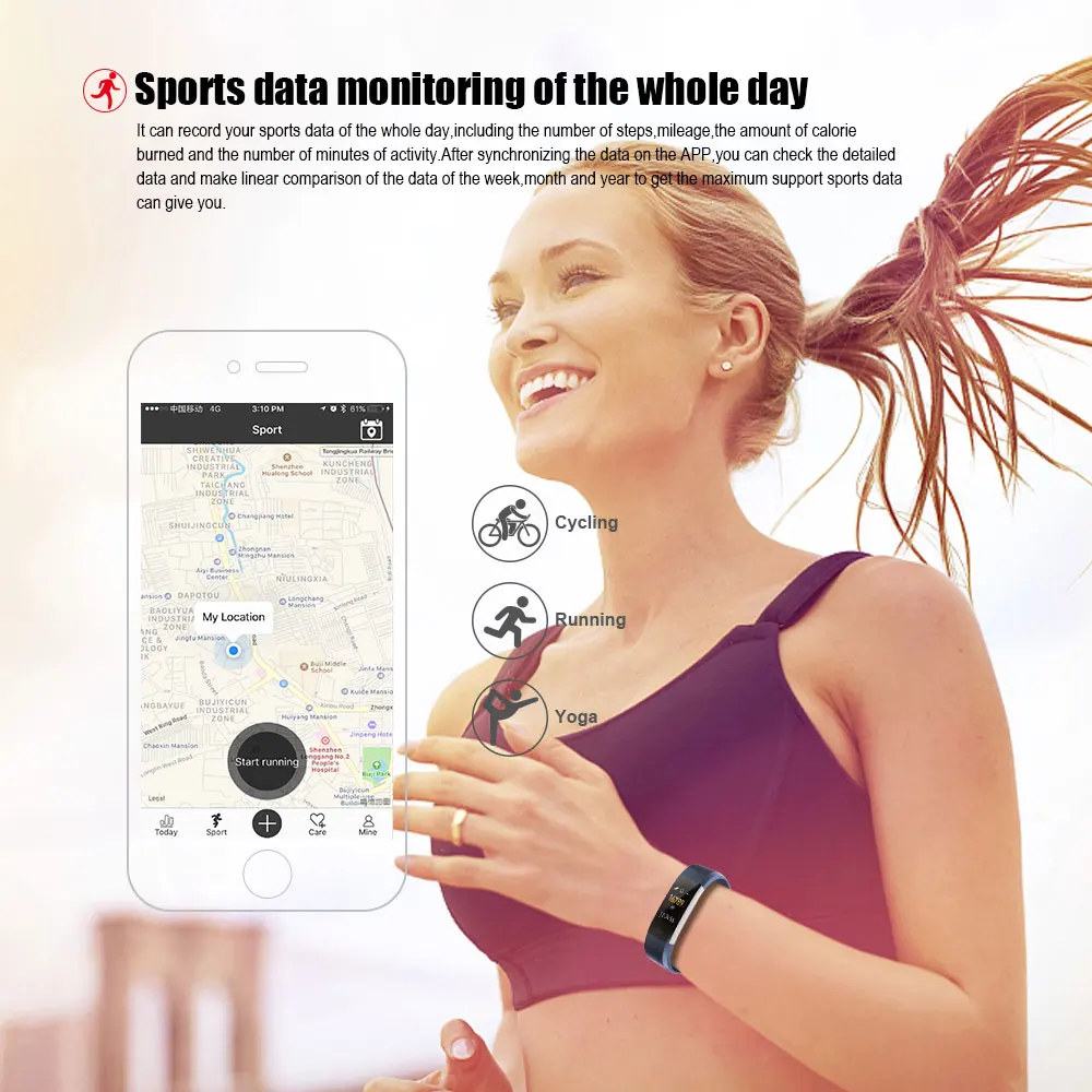 VERYFiTEK ID115 Pro Цвет Ccreen смарт браслет для занятий йогой кардио монитор сердечного
