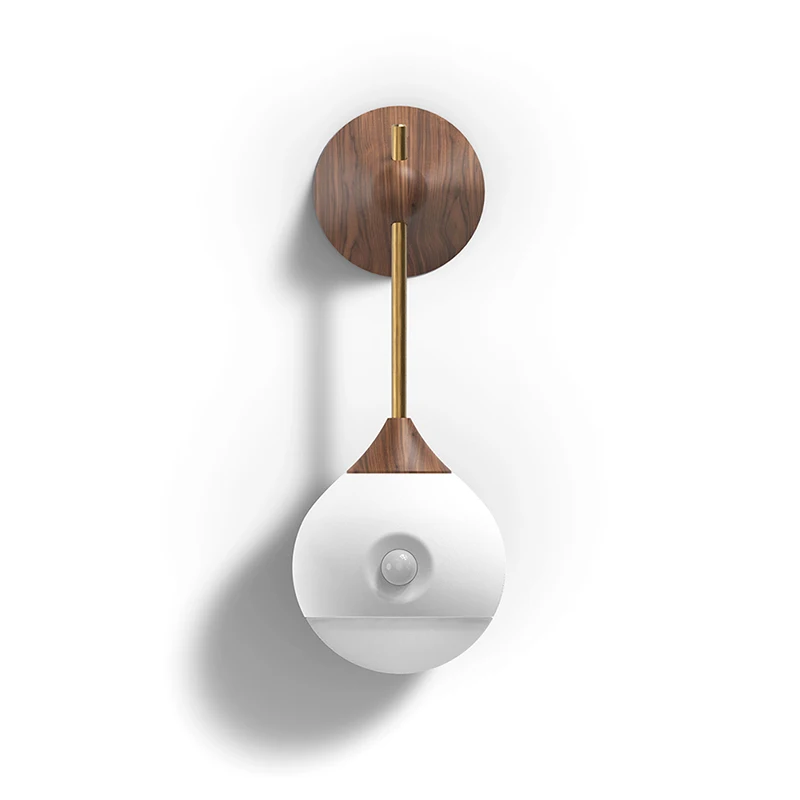 Wood Умный ночной Светильник Xiaomi Mijia Sothing Sunny с датчиком инфракрасной индукции, съемная Ночная лампа с зарядкой через Usb для умного дома Xiaomi - Цвет: Wood