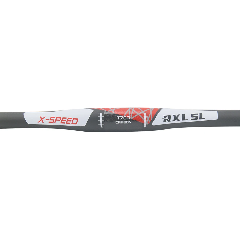 RXL SL велосипед 31,8 руль из углеродного волокна, Mtb горизонтальный/один-образный руль труба из углеродистого волокна 3K Матовая красная обувь на плоской подошве/подъемная арматура, 680/700/720/740 матового углеродного волокна МТБ, руль