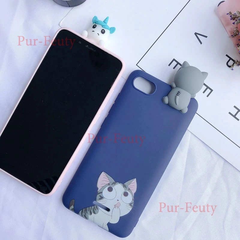 Чехлы для etui Xiaomi Redmi 6 A Redmi6 3D Kawaii Медведь Единорог силиконовые чехлы 6A A6 Redmi6A M1804C3CH 5