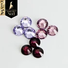 Кристаллический замок, Лучший класс, светло-аметистовый, фиолетовый, железный, для горячей фиксации, с плоской задней поверхностью