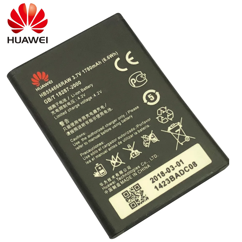 Для Huawei E5375 батарея 1780mAh HB554666RAW Замена для E5330 E5336 E5372 EC5377 смартфон|Аккумуляторы