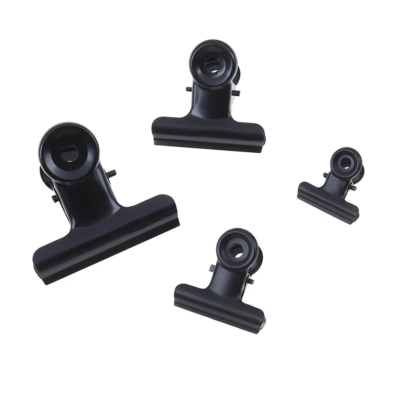 5 шт. зажимы для писем из нержавеющей стали черная металлическая бумажная папка