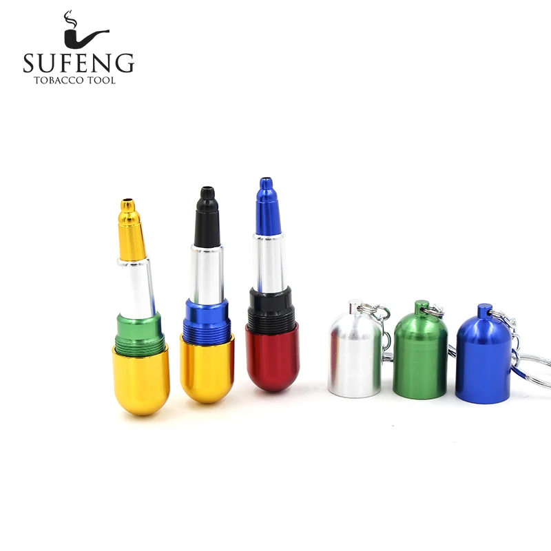 Новая Металлическая модная цветная табачная трубка многофункциональная