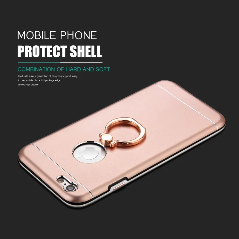 2016 Newest Fashion Ring Buckle Phone Shell Stents For iphone 6s Protective free shipping |