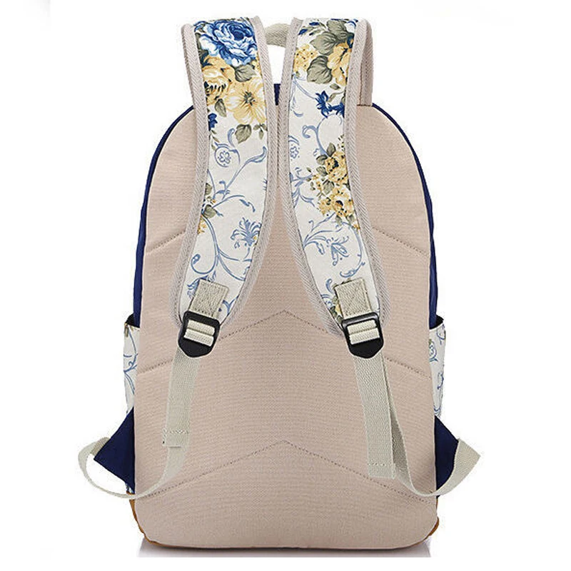 2018 холстинный школьный рюкзак для девочек с печатанием цветов ноутбука P112|bag