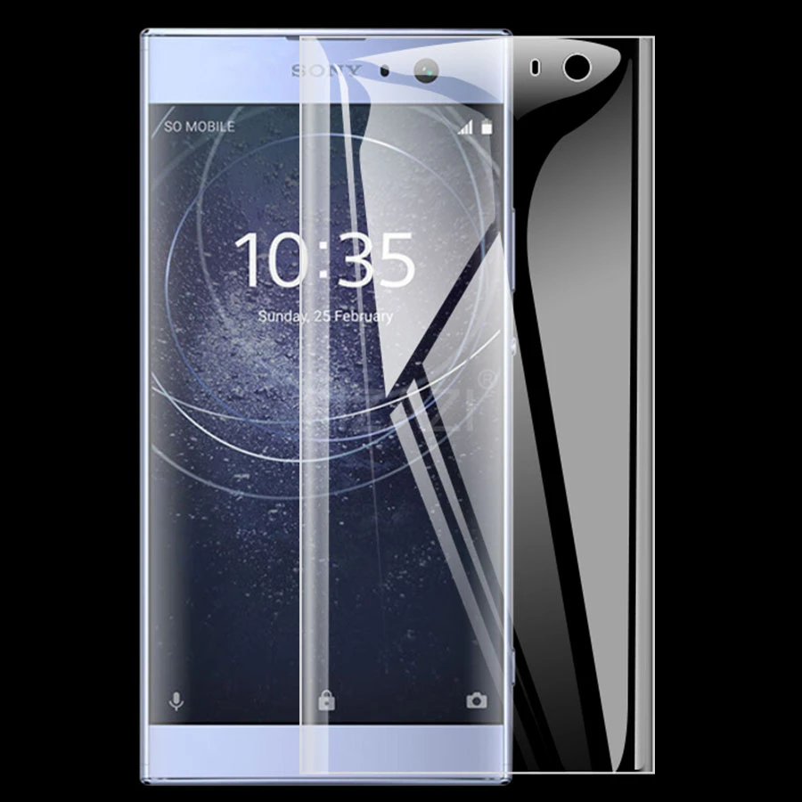 Защитная пленка с изогнутыми краями для Sony Xperia XZ1 XZ2 Compact XZ3 XA XA1 Plus XA2 Ultra XA3 мягкая