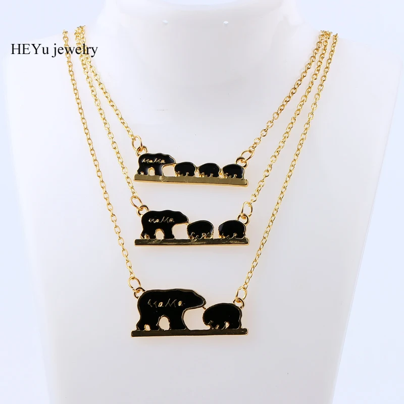 Модные очаровательные Для женщин Цепочки и ожерелья Jewelry &quotМама медведь&quot