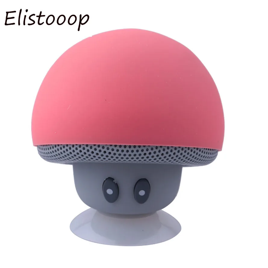 Беспроводная bluetooth колонка Elistooop в виде мультяшного гриба портативная