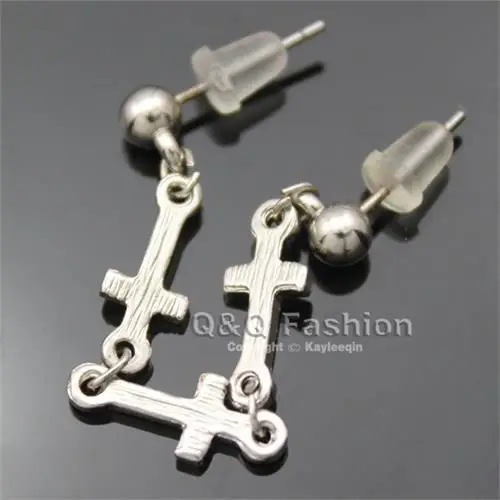 Chic Triple Cross Piercing Cartilage Ear Cuff Earring Fancy Dress Costume Jewelry 2018 New | Украшения и аксессуары