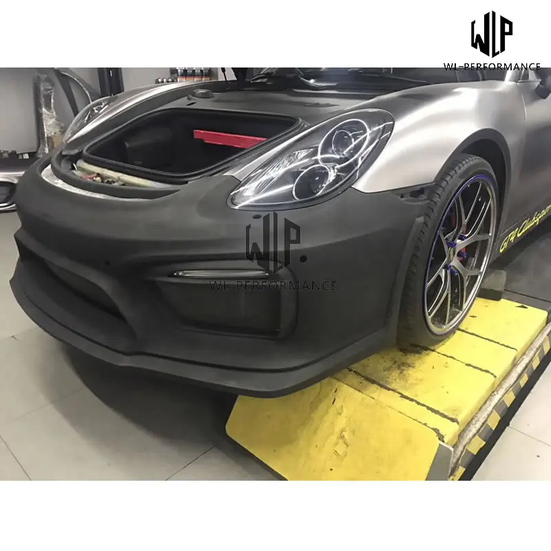 GT4 стиль высокое качество FRP Неокрашенный/карбоновый Комплект кузова для Porsche Boxster Cayman 981 Замена GT4 Комплект кузова 2006