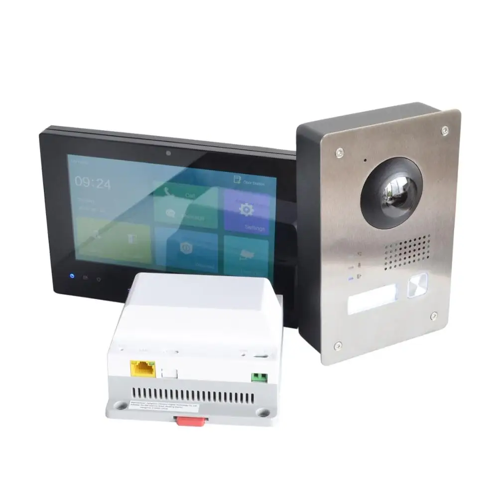 HIK 2-проводной IP видеосвязь комплект Комплект multi-язык HD 2MP, ip-дверной звонок, dooe телефона, водонепроницаемый