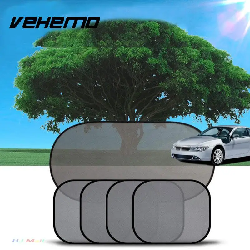 

New 5 Pcs Set Car Vehicle Side Window Sunshade Sun Shade Mesh Cover Visor Shield