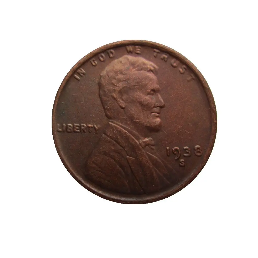 Дата 1938 1938-D 1938-S 1939-D 1940 1941 1942-S 1943 США Lincoln копии монет центов