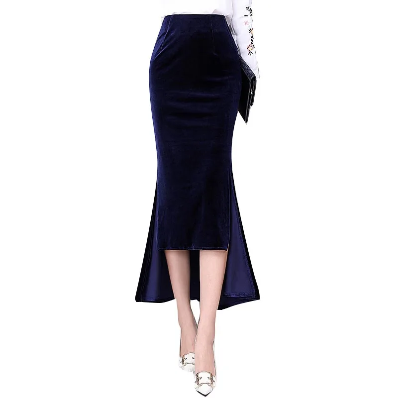 Бесплатная доставка 2021 Высокая талия Длинные Макси высокие низкие юбки для