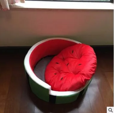 Домашняя кровать для собак и кошек в форме арбуза|pet house|house fordog bed |