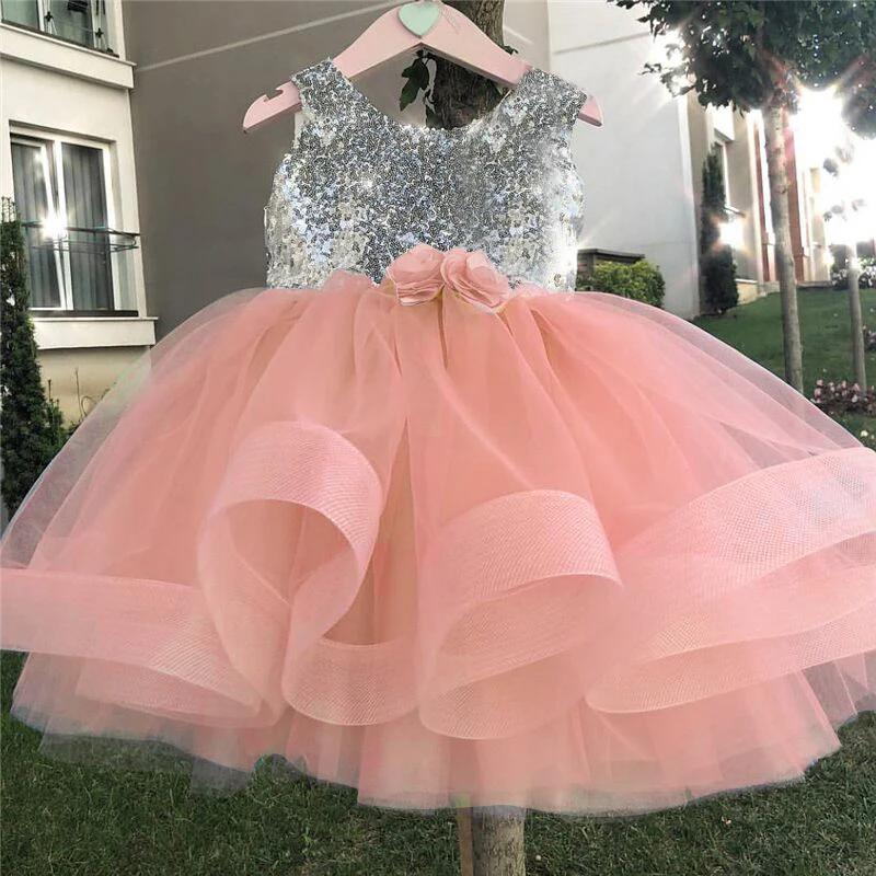 New Year First Christmas Costume Kids Girls Clothes Little Baby Xmas Gift Tutu Dress Toddler Infant Fancy Party Pageant | Детская одежда