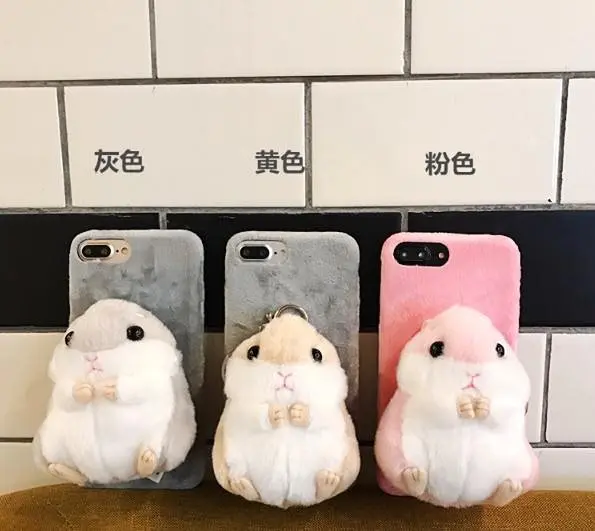 EPENA мягкий пушистый чехол в виде куклы для iPhone 6 6S Plus 7 8 3D милая мультяшная игрушка