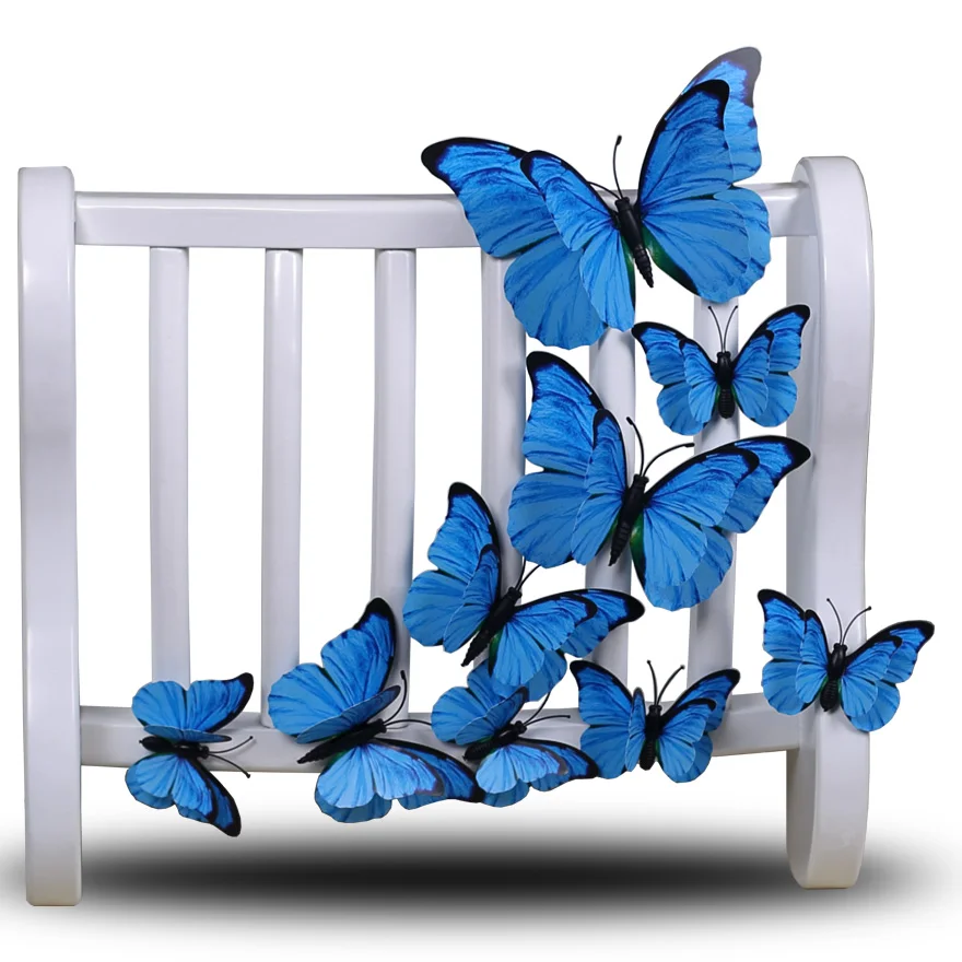 Украшение в виде двойной бабочки для гостиной задний фон телевизора бумажная фотобумага с возможностью