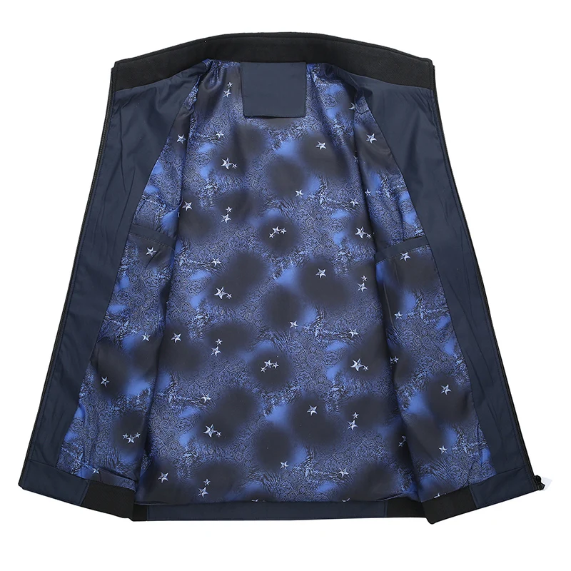 2018 Новый L-XXXL Мужская водонепроницаемая ветровка куртка-бомбер на молнии slimjacket